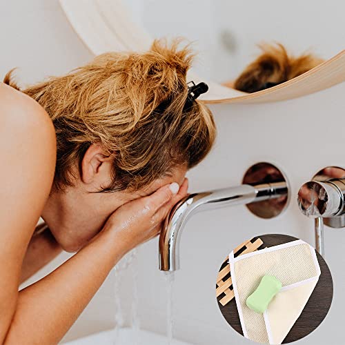 Topjinzhione 2 Pcs Exfoliating Face And Body Wash Cloths Towel Nylon Two Sides Exfoliating Scrub Cloth Shower Cloths Massage Bath Cloth For Women And Man Washcloth With Soft Handles And Fine Mesh #TOP4