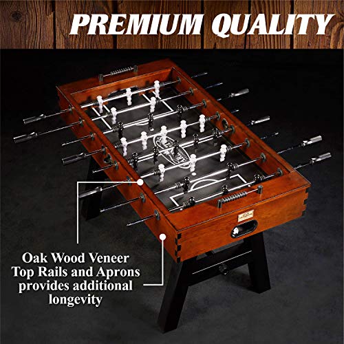 Barrington 56” Allendale Foosball Table Competition Size, Durable and Stylish with Tabletop Sports Soccer Balls, Perfect for Family Game Rooms by Barrington Billiards - Image 2