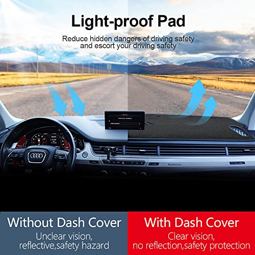 HanLanKa Dashboard Cover for GMC Sierra and Chevrolet Silverado Fits