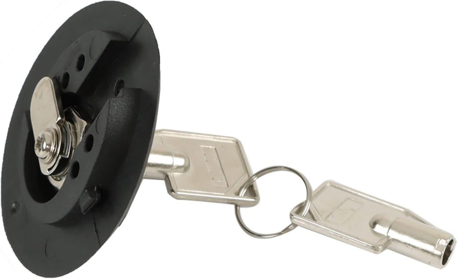 GXYWADY Locking Fuel Door Gas Cap with Two Keys Replacement for F-150 2015 2016 2017 2018 2019 2020 2021 2022