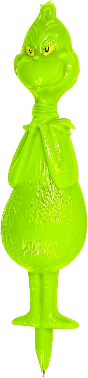 Dr. Seuss Grinch Pen Christmas Gift Set - Bundle with 2 Fun Collectible Holiday Ballpoint Pens Plus Bookmark | How the Grinch Stole Christmas Stationery Gift for Kids, Girls, Boys image 3