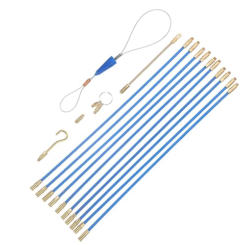 Kit de enhebrador para instalaciones eléctricas SHINEOFI con varillas de vidrio y plástico 2
