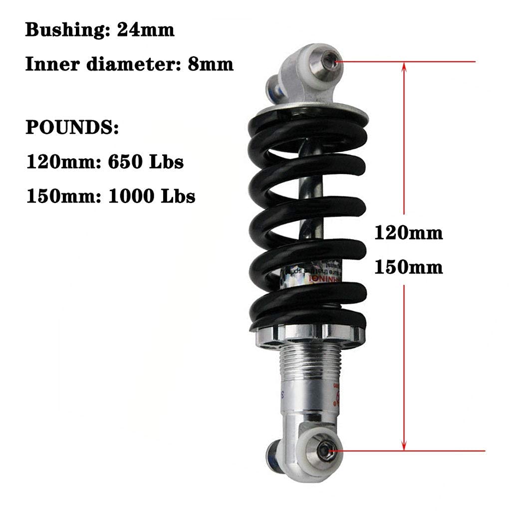 Ammortizzatore per Mountain Bike 120mm / 150mm Sospensioni per ammortizzatori a Molla per Biciclette MTB