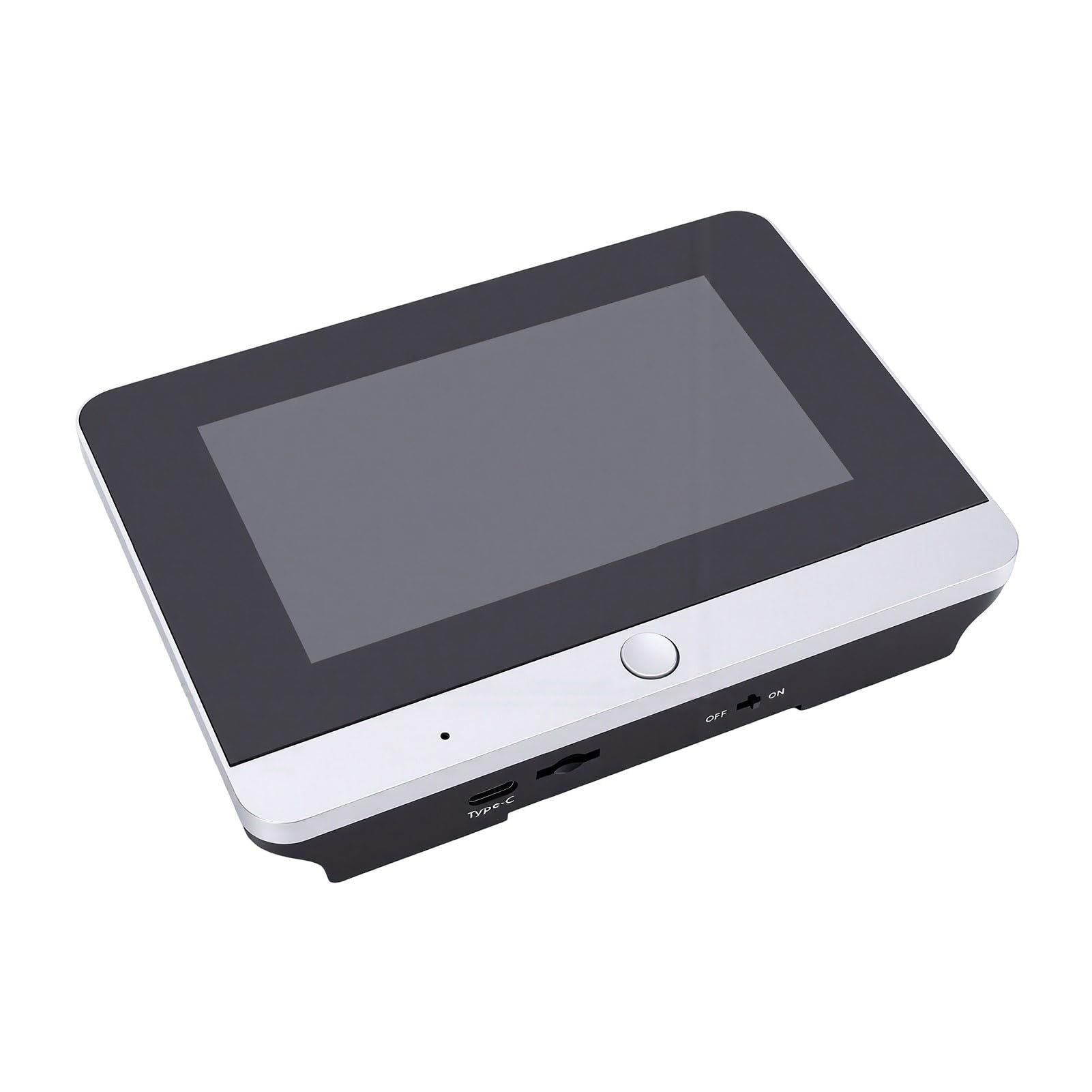 Eujgoov Videocitofono Smart WiFi 3MP, Schermo LCD 5 Pollici, 160° Grandangolo, Visione Notturna a Infrarossi, Rilevamento PIR, Batteria Ricaricabile 10000mAh, per Esterno