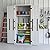 ZYJOYY Outdoor Storage Cabinet with 4 Shelves, 31.5" x 23.23" x 66.22" White Waterproof Resin Vertical Tool Shed, Lockable 30 cu.ft. Storage Shed for Patio, Garden, Yard