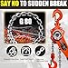 miowakoling Chain Puller Hoist Alloy Steel Manual Lever Hoist with 2 Heavy Duty Hooks Double-Pawl Brake Lever Block Chain Hoist and Ratchet Lever Hoist for Industrial and Construction Use(1ton-10ft)