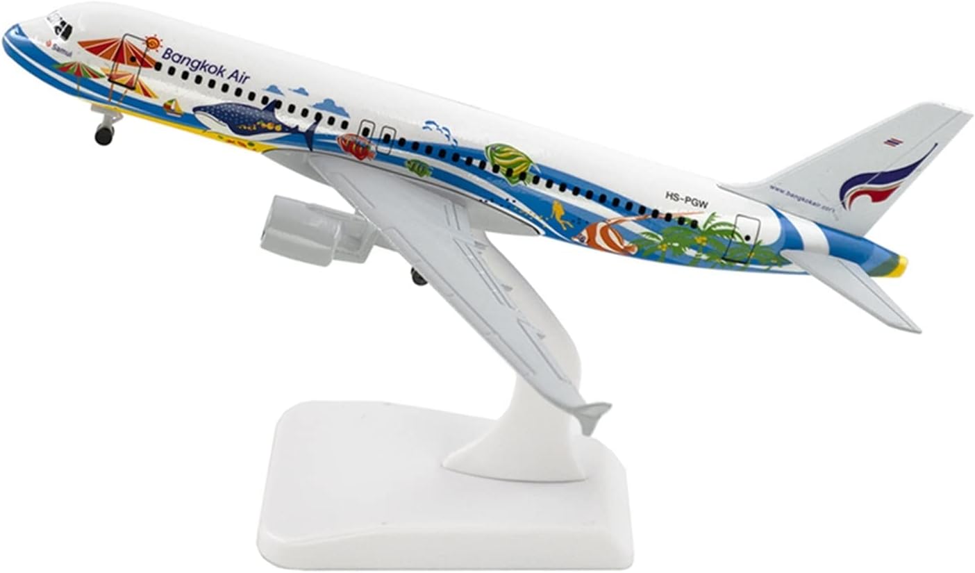 20cm Fit for Airbus A320 with Landing Gear Alloy Airplane Model Architecture Miniature Collectible Hobby Playgame Kit