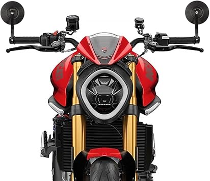 FENRIR Motorcycle Mirror with plug for Ducati Monster+SP Monster1200 Monster1100 Monster937 Monster821 Monster797 Monster796 Monster696 Monster659 XDiavel Diavel V4 Streetfighter V4 Streetfighter V2