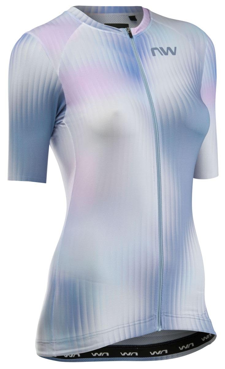 Northwave Blade 2026 - Maillot corto de ciclismo para mujer, color gris hielo