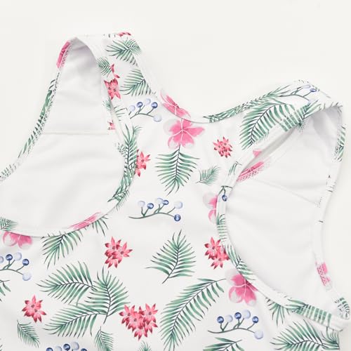 Image of Uhnice Girls Swimsuit Two Piece Tankini Swimwear with Boyshort
