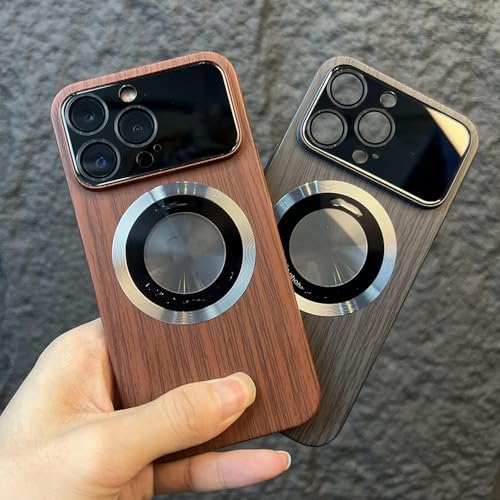 Étui de chargement sans fil magnétique marron pour iPhone 12 Pro Max - 4