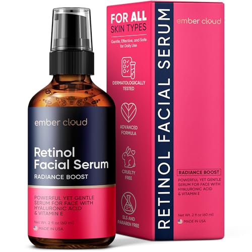 Image of Retinol Serum for Face with Hyaluronic Acid & Vitamin E 2 Oz