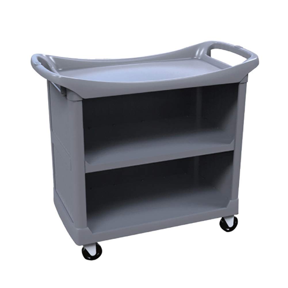 Chariots Mobiles, Camions À La Main de Rangement de Cuisine, 3Ux de Restauration de L'Hôtel Chariot de Nettoyage En Plastique Chariot de Collection Pour Restaurants, Capacité de Charge de 150Kg