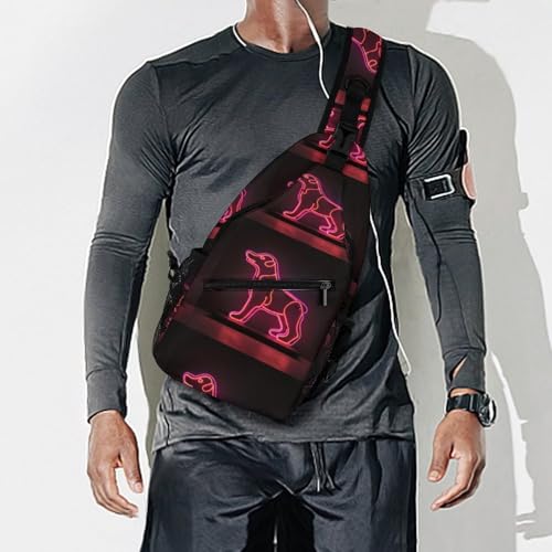 Bolso bandolera deportivo Pink Dog para senderismo y diario miniatura 7