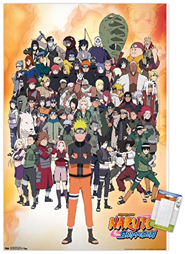 Trends International Naruto Shippuden - Group Wall Poster, 22.375