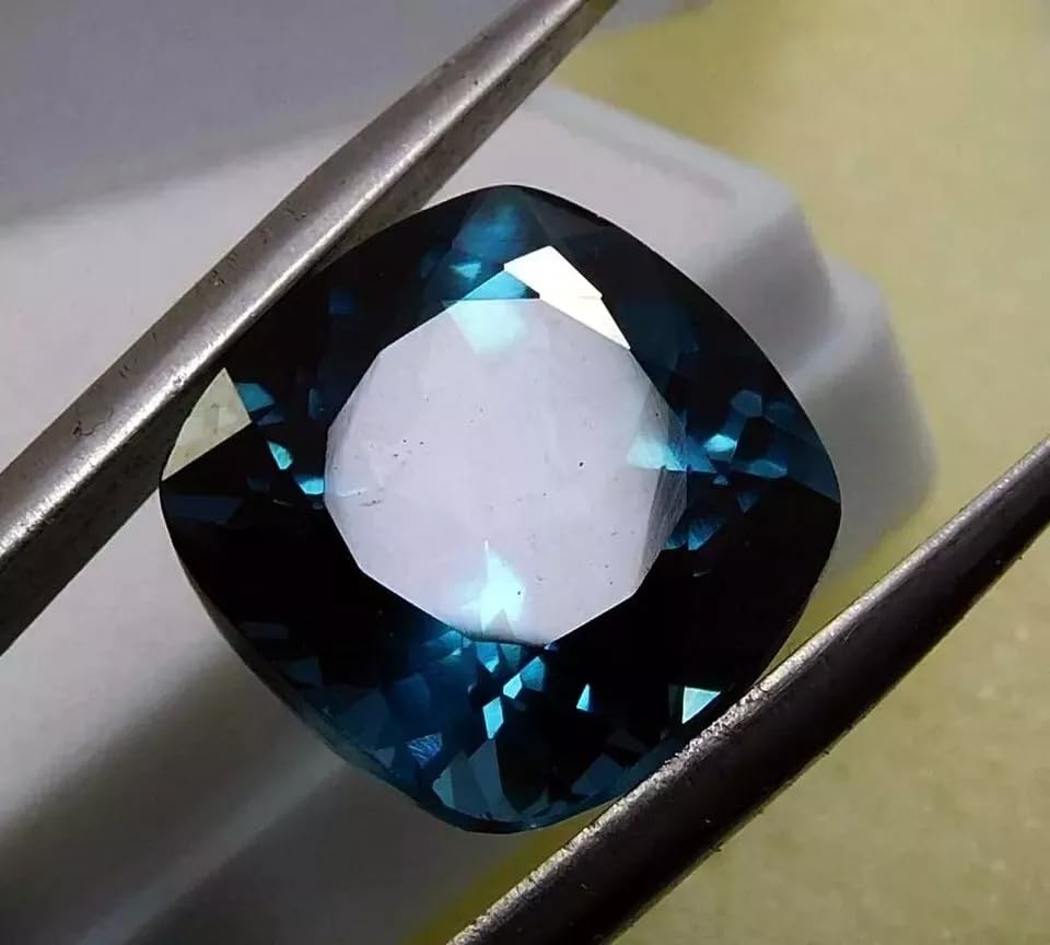 9.60 CT+ Natural Blue Montana Sapphire Cushion Cut CERTIFIED Loose Gemstone3