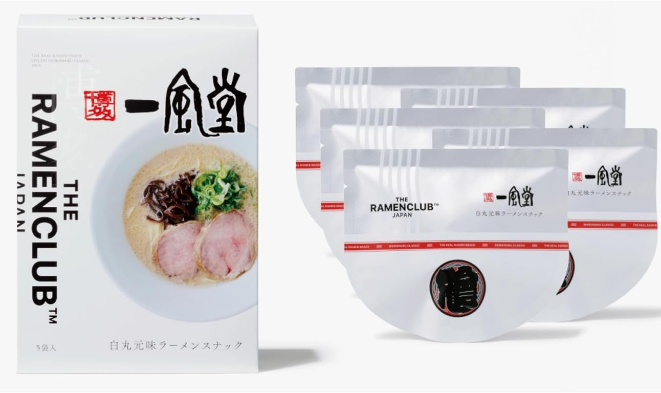 一風堂 THE RAMENCLUB 白丸元味ラーメンスナック 8袋入×2箱セット Amazon | 【最短納品】白丸元味 ラーメンスナック 5個入り 一風堂 福岡