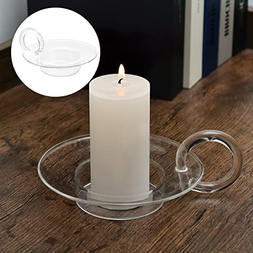 LIFKOME Castiçal De Vidro Castiçal Votivo Castiçal Pilar Transparente Castiçal Decorativo Placas De