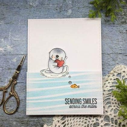 CrafTreat Reusable Waves Stencil 6x6 Inch Nature Stencils - Mini Wave and Sea Stencils for Painting - Sea Side Stencils for Canvas Art Projects - Perfect for Crafting, DIY Home Décor image 5