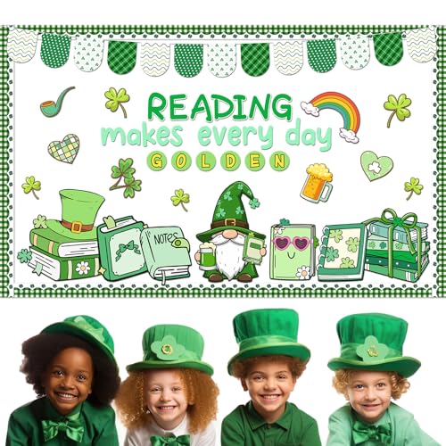 Décoration Saint-Patrick pour rafraîchir un tableau d'affichage facilement