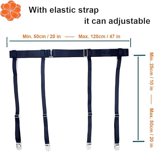 Miniatura 2 de Liguero sexy para mujer, negro y sencillo, liguero para medias altas hasta el muslo, clips de metal