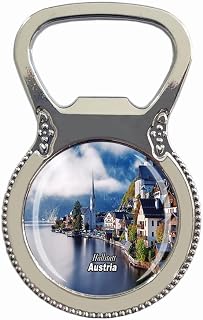 Hallstatt Austria Fridge Magnet Bottle Opener Tourist Souvenir Gift Collection Refrigerator Magnetic Sticker