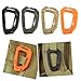 2Pcs Tactically D Shaped Carabiner Snaps Clip Carabiner Backpacks Hangings Buckle Clip Outdoor Hangings Keychains Hook Camping