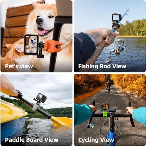 Soporte de tubo para GoPro e Insta360 con anillo flexible 7