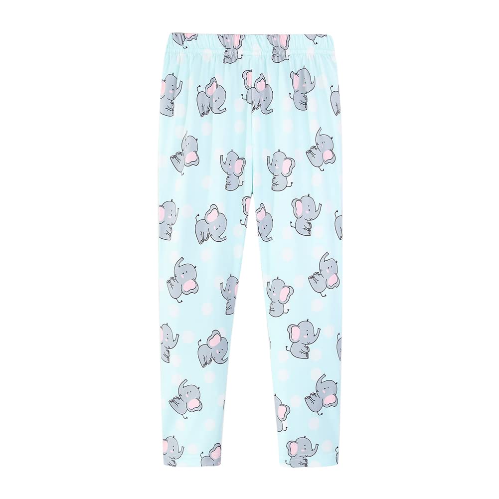 Mud Kingdom Little Big Girls Leggings Cute Printing Polyester Stretchy Fashion Spring Summer