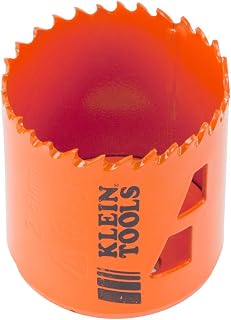 Klein Tools 31932 Bi-Metal Hole Saw, 2-Inch for Cutting Stainless Steel, Mild Steel, Drywall, Wood and Plastic, with Easy Slug Removal