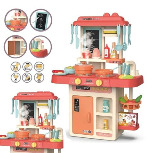 Image of VniQ Kitchen Playset for Kids, 44 Pcs