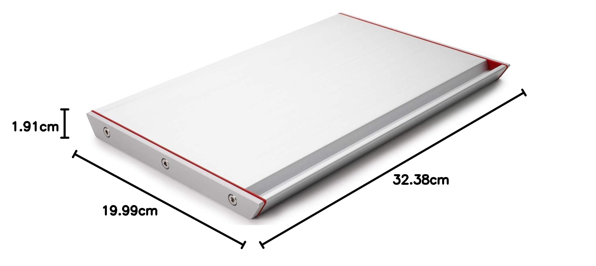 That Thawthat Modern Tavola di sbrinamento, in Alluminio anodizzato e Acciaio Inox, Argento, 35 x 23 x 3 cm