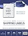 Label Wiz Full Sheet shipping Label, 8.5" x 11"   (100 Sheets)