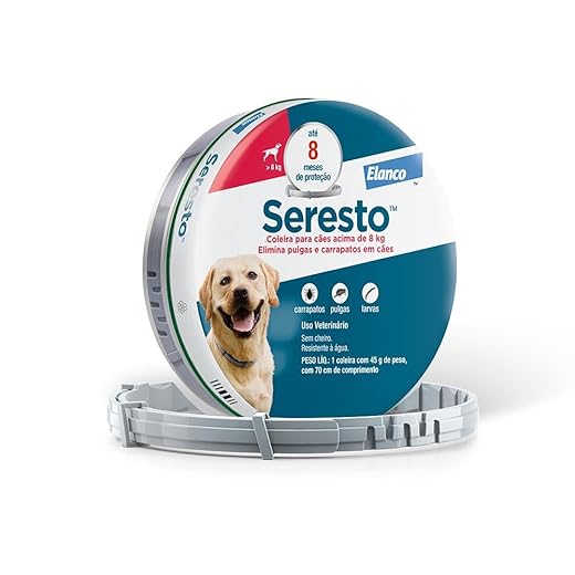 Coleira Seresto Antipulgas Cães Acima 8kg