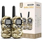 FOREDOM Walkie Talkies für Kinder Walkie Talkies Funkgeräte Set Spielzeug für Jungen & Mädchen 3-12 Jahre, Geschenke Outdoor-Abenteuer – 2er Set