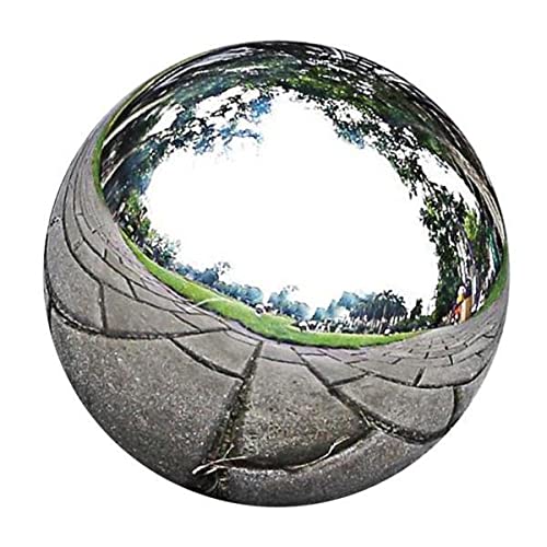 2xStainless Steel Mirror Polish Sphere Hollow Ball Garden Ornament 60mm-image-17