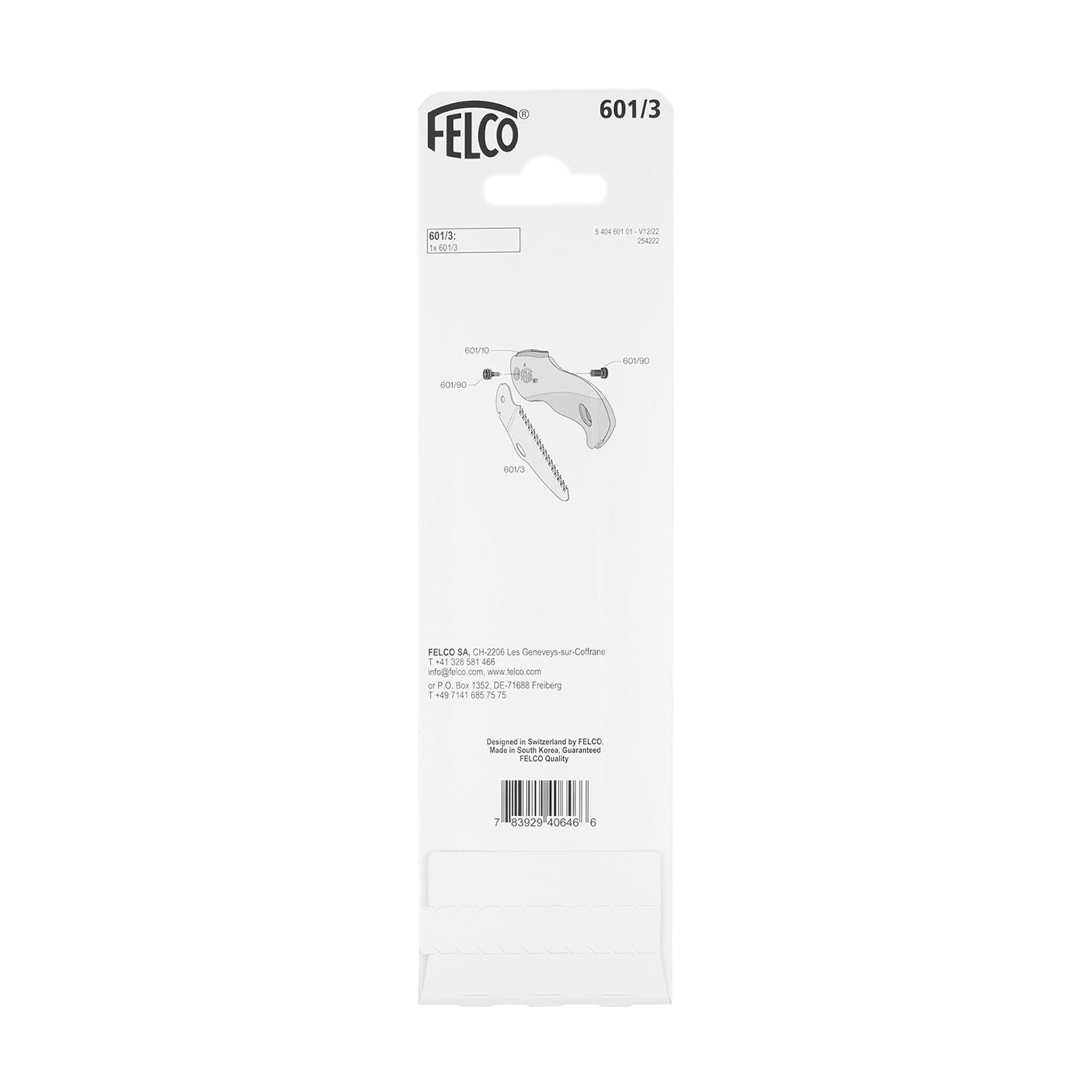 FELCO 601/3 Lame de rechange pour modèle 601