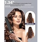 Hair Blow Dryer Styler Set, 5 in 1 Hot Air Brush Auto Wrap Curlers & Straightener & Volumizer Pro Kit, Ionic Technology, 60000RPM High Speed Drying, Round Comb Multi Styler Anion Electric - Image 3