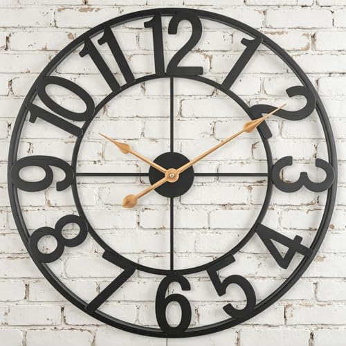 Alarmore Outdoor Clock for Patio Waterproof, 14 Inch...