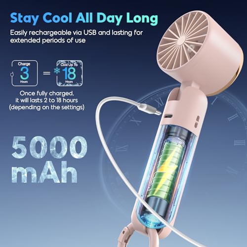 Portable-Handheld-Fan-Powerful-Hand-Held-Mini-Fan-3-Speed-USB-Rechargeable-5000mAh-Battery-Operated-Fan-LED-Display-Cooling-Personal-Fan-Gifts-for-Women-Men-Travel-Camping-Outdoor