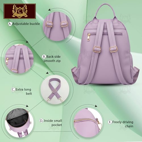 Image of Backpack Bags for Women /Girls Stylish Shoulder Sling Handbag Purse Office Travel College Daily-Use Convertible 13 Inch Laptop Backpacks Corporate - Pack of 1