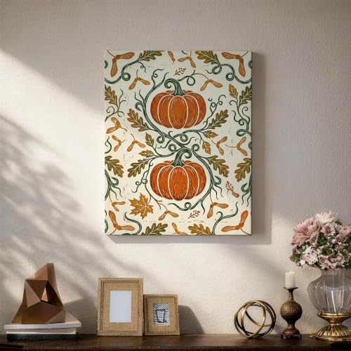 Lienzo artístico de hojas de vid tradicional para una decoración elegante 5