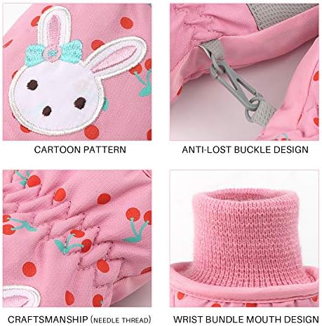 Kids Winter Gloves Warm Ski Snow Mittens Cold Weather for Girls Boys Toddler 3 51GIXE+4yML. AC