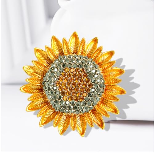Image of Rhinestone Brooch Pins for Women, Vintage Crystal Enamel Brooches, American Flag Pin Patriotic Lapel Pins Gift for Suit Clothes Bag Accessories