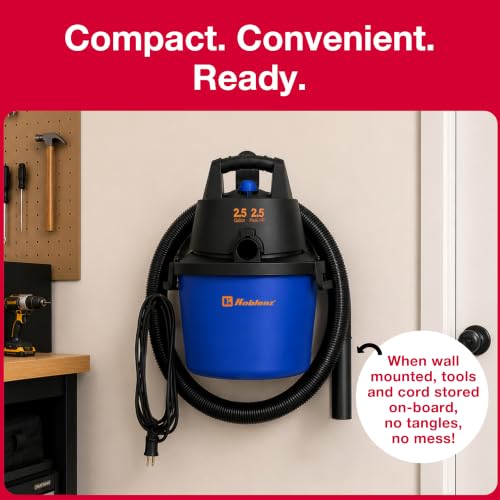 Image of Koblenz WD-2.5L Wet Dry Vacuum Cleaner, Accessories Included, 2.5 PHP