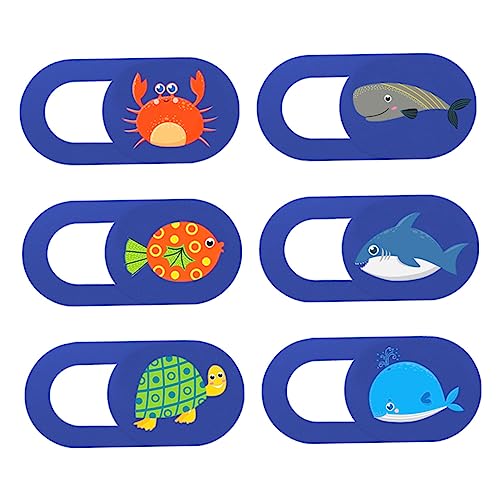 OSALADI 6個 レンズカバー プライバシー カメラ スライダー カメラカバー ウェブカメラのカバースライド webcam cover カメラスライド 電話カメラブロッカー 腹筋