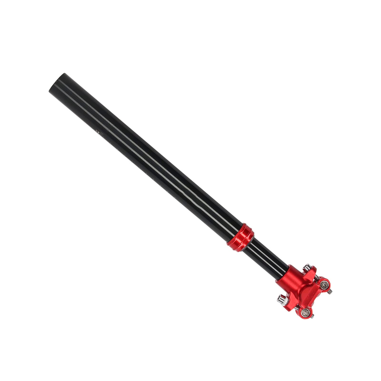 Sztyca amortyzowana do roweru ze stopu aluminium 27,2 mm x 350 mm z rurką adaptera - sztyca amortyzatora o wysokiej wytrzymałości do rowerów górskich i naprawy rowerów - lekka