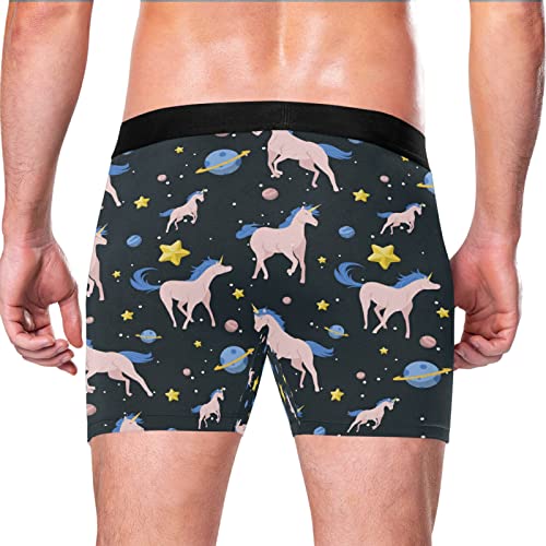 Ropa interior elástica ultrasuaves calzoncillos diseño espacio y unicornio 3