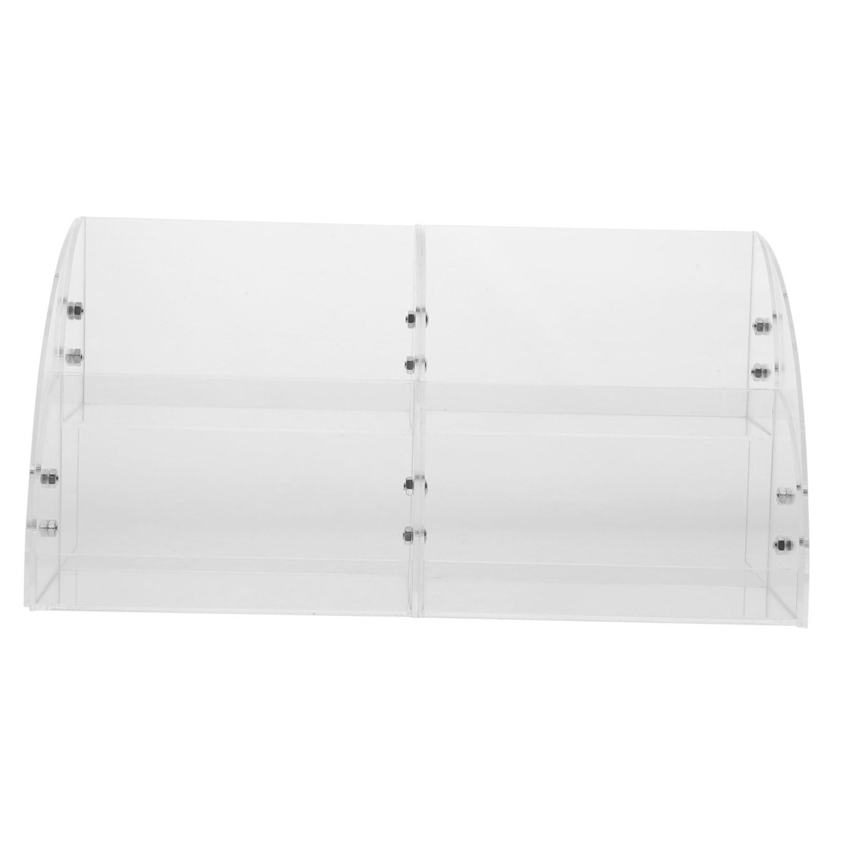 Organizzatore Trucchi in Acrilico Trasparente 2 Livelli per Bagno | Contenitore Cosmetici, Visibilità Cristallina, Spazio Flessibile per Vanity e Piano Lavabo