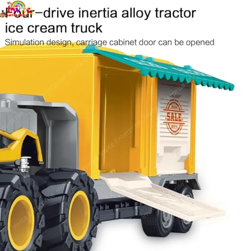 Image of 1:43 Metal Toys Alloy Diecast Truck Set Toy, Diecast Miniature Car Model (Pack of 1-Multicolor) (Salling Transport Truck)